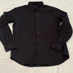 Uniqlo Men’s Button Down: Super Non Iron Slim Fit in black, medium